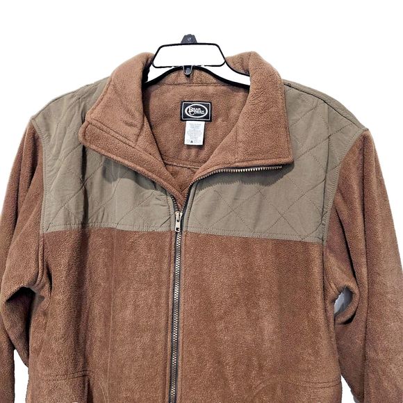 Bear Creek Outfitters Men’s Zip‎ Up Heavy Fleece Jacket Brown Size L Large READ - Picture 1 of 9